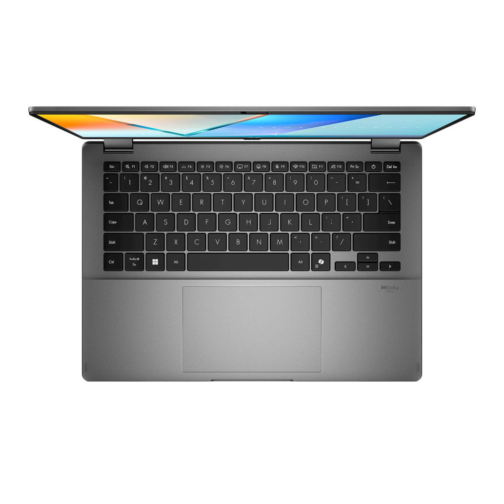 Prenosnik Asus 35,5 cm (14,0") Vivobook 14 Flip 1920x1200 OLED na dotik 300nit Ultra 7-258V/32GB/SSD1TB/BL/AI Chip: 47 TOPs/ALU-ABS/Intel Arc/Win11Home (90NB14Y1-M00LV0)