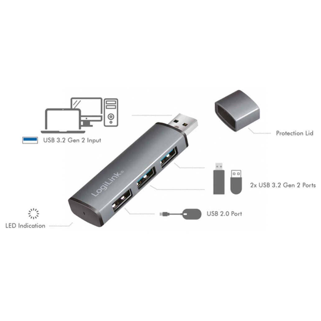 HUB USB 3.2 3portni LogiLink (UA0395)
