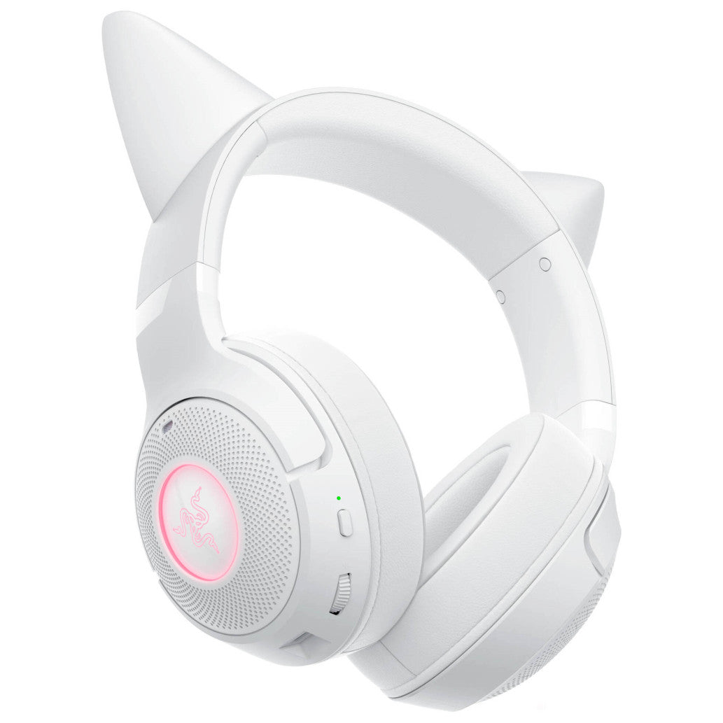 Slušalke brezžične Razer naglavne z mikrofonom BT Kraken Kitty V2 BT bele Gaming (RZ04-04860600-R3M1)