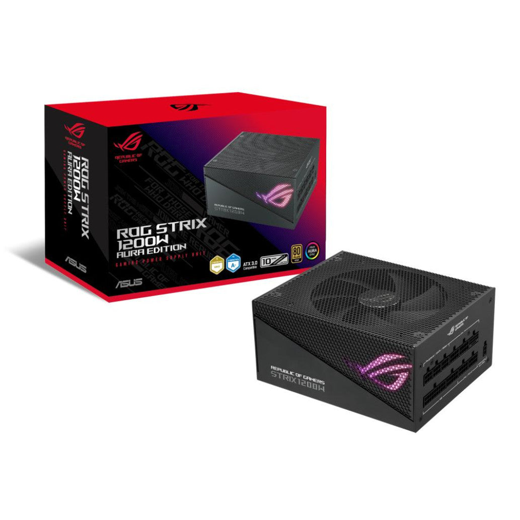 Napajalnik - 1200W Asus ROG STRIX Aura Edition 80Plus Gold 91% ATX12V Modular 140mm RGB črna (90YE00P0-90YE00P0-B0NA00)