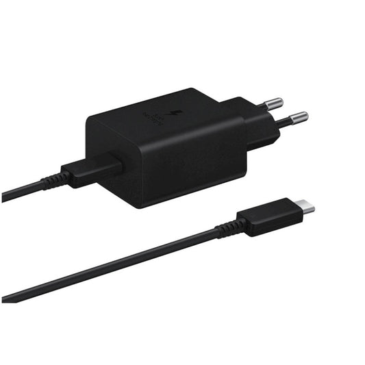 Hišni polnilec 100-240V => 1x USB-C Samsung 45W EP-T4510 za mobilni telefon ali tablični računalnik + kabel  (EP-T4510XBEGEU)