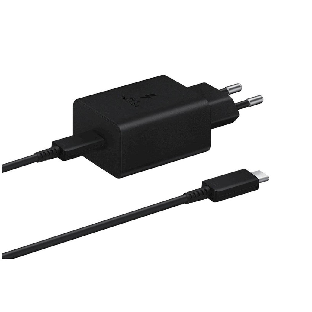 Hišni polnilec 100-240V => 1x USB-C Samsung 45W EP-T4511 za mobilni telefon ali tablični računalnik + kabel  (EP-T4511XBEGEU)