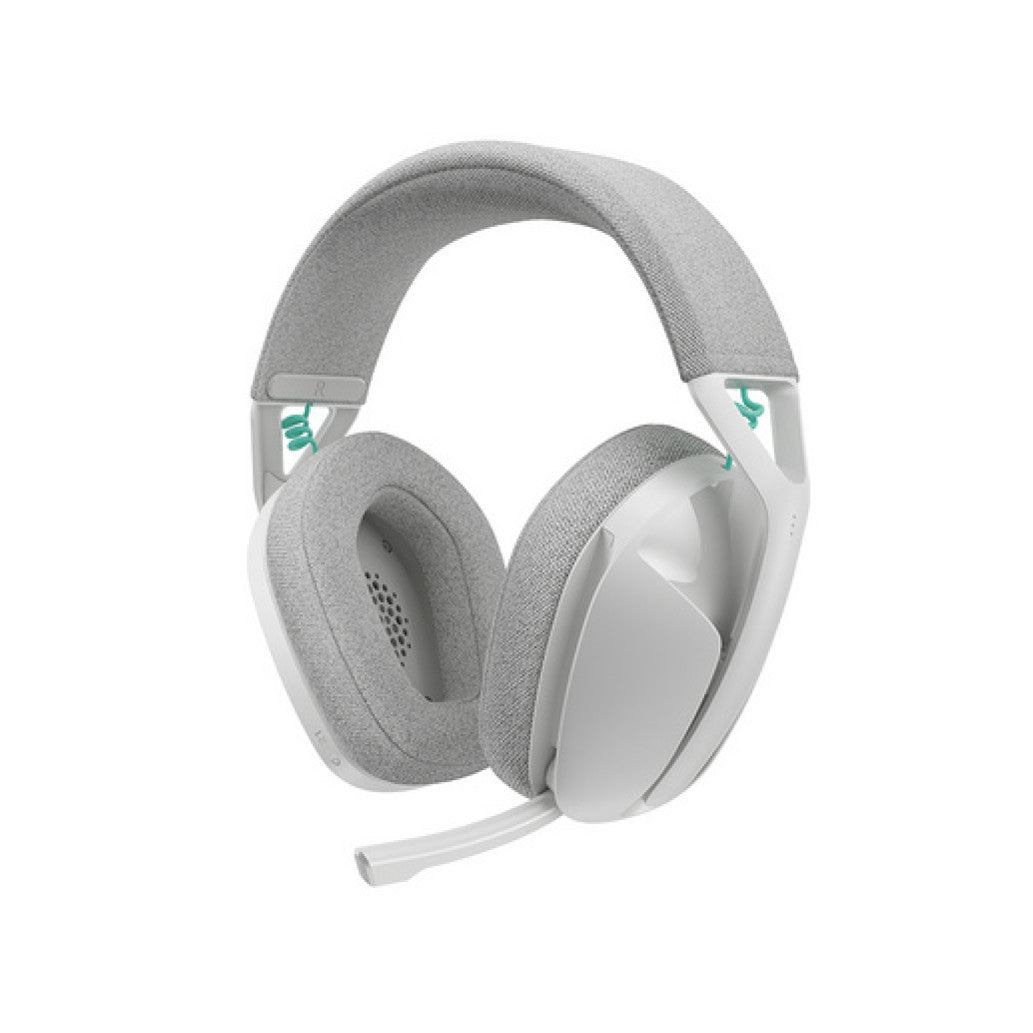 Slušalke brezžične Logitech naglavne z mikrofonom BT/ USB Lightspeed G321 bele USB-C polnjenje Gaming (981-001569)
