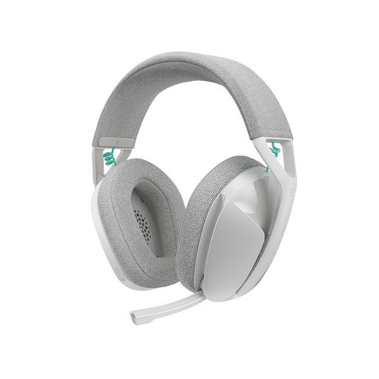 Slušalke brezžične Logitech naglavne z mikrofonom BT/ USB Lightspeed G321 bele USB-C polnjenje Gaming (981-001569)