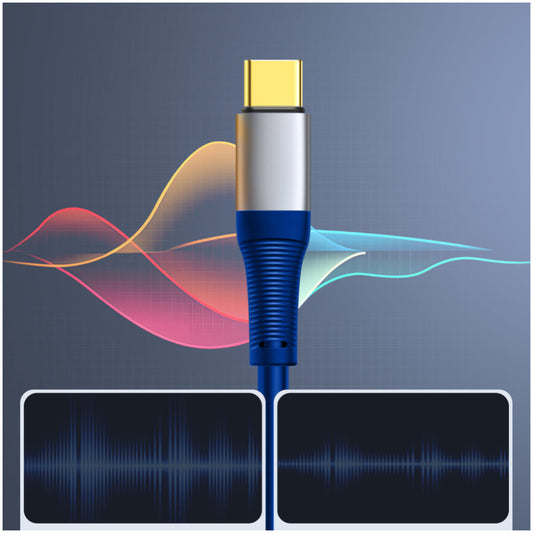 Adapter avdio USB-C (m) => 3,5mm (ž) 0,20m AXC-02 Orico moder (ORICO-AXC-02-BL-BP)