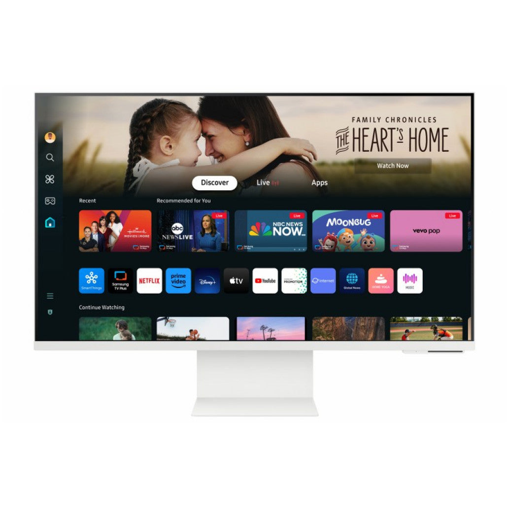 Monitor Samsung 81,3 cm (32,0") S32DM801UU 3840x2160 Smart TV Tizen VA 4ms HDMI USB-C 65W 2xUSB2.0 Pivot Kamera Zvočniki 2x10W  sRGB99% 2xUSB2.0 BT WiFi HDR10+ Smart M8