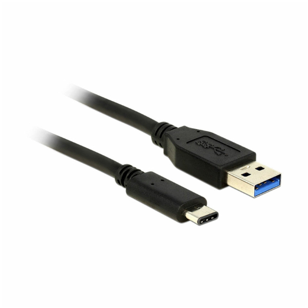 Kabel USB-C = USB-A 3.1 0,50cm Delock črn (83869)