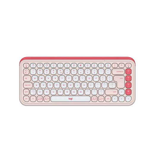 Tipkovnica brezžična + Bluetooth Logitech Pop Icon Keys US international | SLO gravura roza (920-013073)