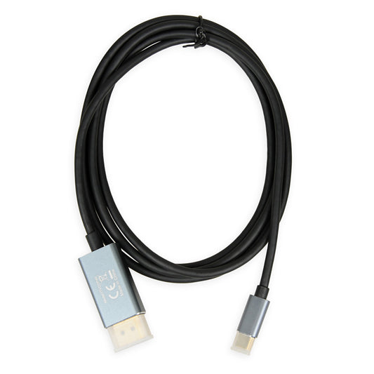 Kabel USB-C => DisplayPort 1.2 1,80m UHD 4K@60HZ črn iBOX (ITVCDP4K)