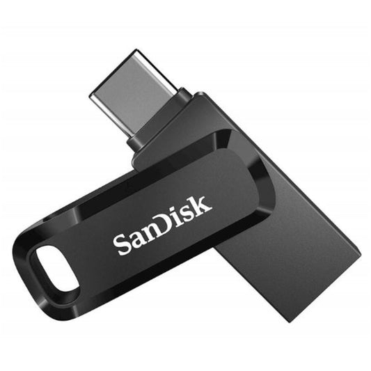 Spominski ključek 32GB USB-C/A USB3.2 Sandisk Ultra Dual Go 150MB/s plastičen vrtljiv črn (SDDDC3-032G-G46)