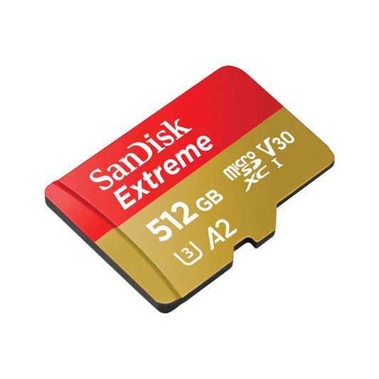 Spominska kartica microSDXC 512GB Sandisk Extreme 190MB/130MB/s U3 V30 UHS-I A2 +adapter (SDSQXAV-512G-GN6MA)