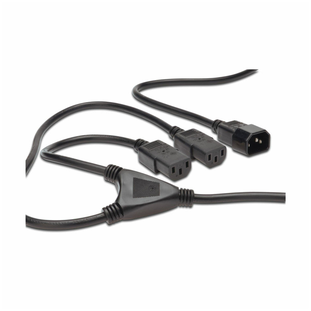 Kabel napajalni 220V Digitus 1xC14 - Y 2xC13 1,70m (AK-440400-017-S)