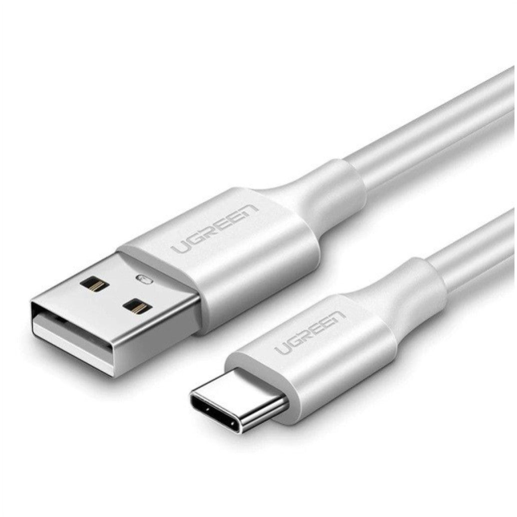Kabel USB-C => USB-A 2.0 1,50m 5V/2A QC3 UGREEN - bel (60122)