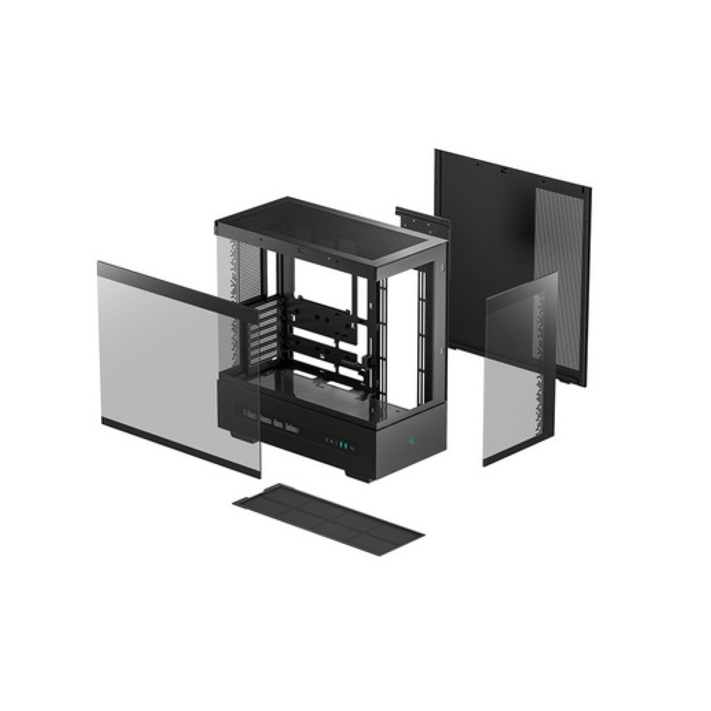 Ohišje Deepcool CH690 DIGITAL MidiATX - črna