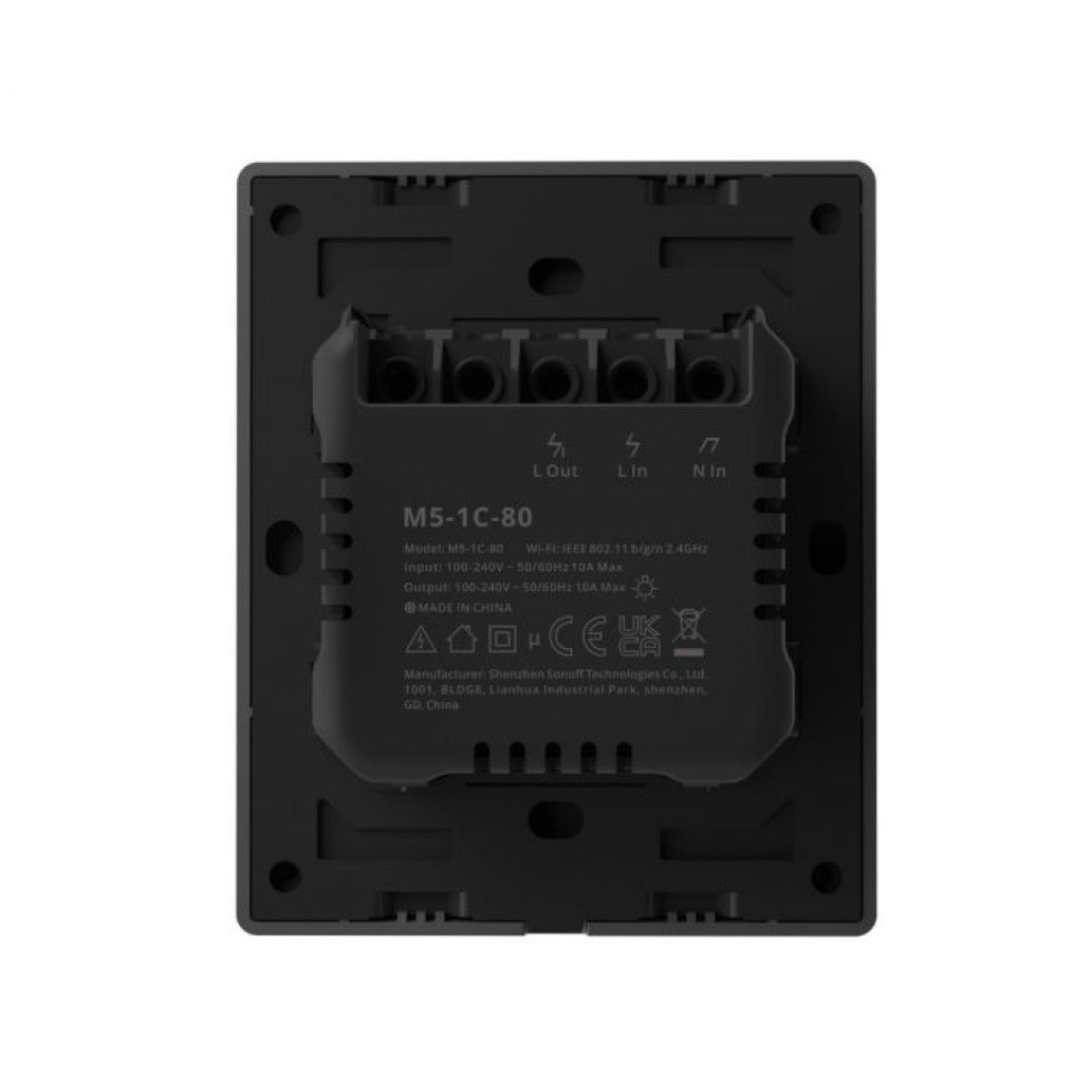 Pametna hiša - WiFi stensko stikalo Sonoff Wi-Fi M5-1C-80 (enojno)