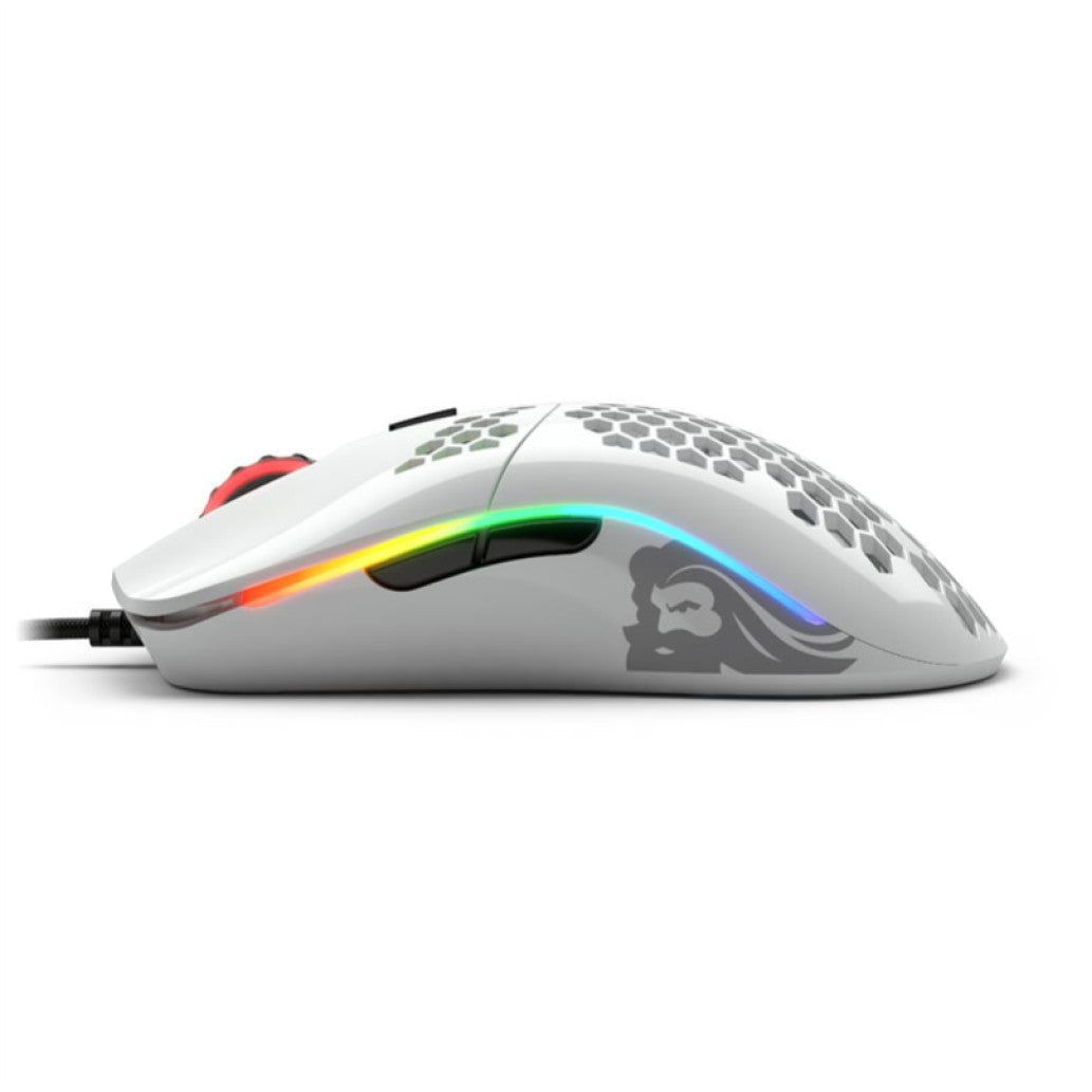 Gaming miška USB Glorious GO-GWHITE M, bela (GO-GWHITE)