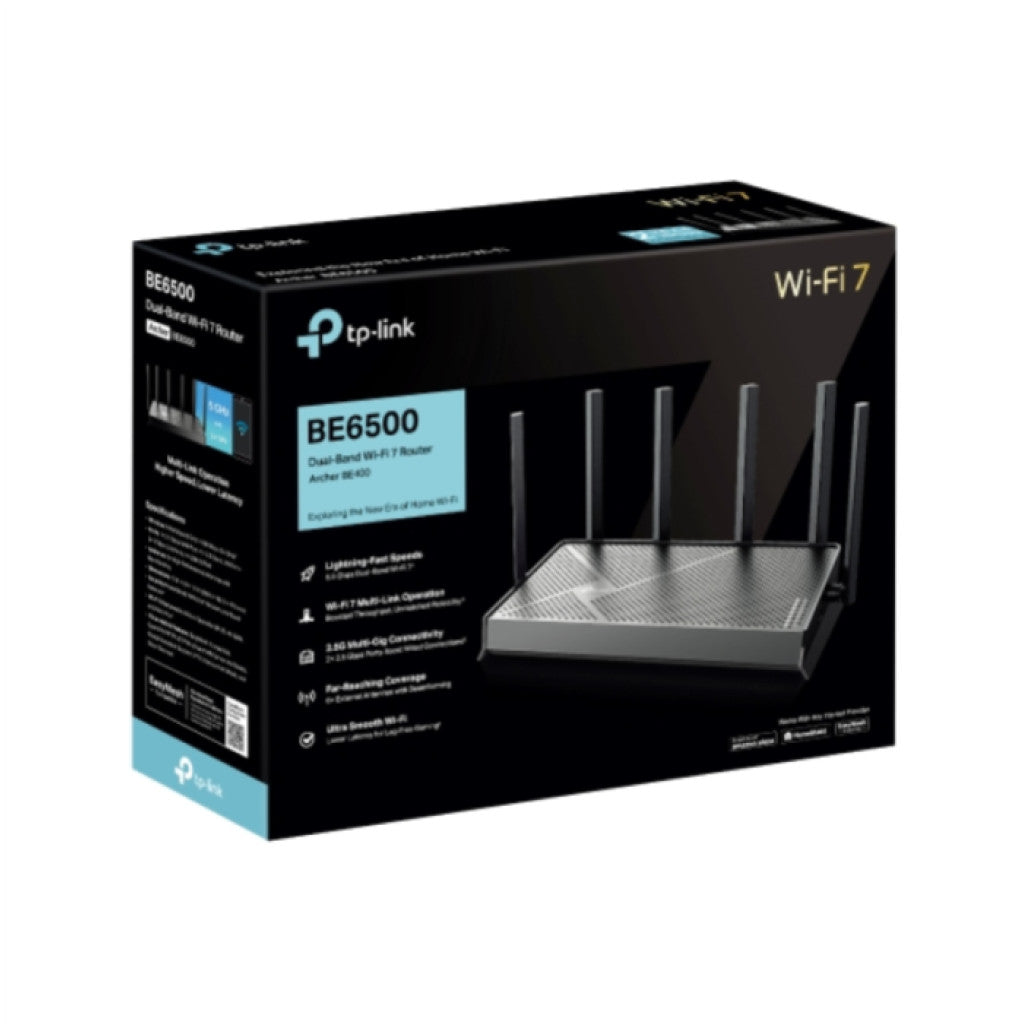 Usmerjevalnik brezžični TP-Link Archer WiFi7 802.11be BE6500 4xLAN+WAN 6x antena ()