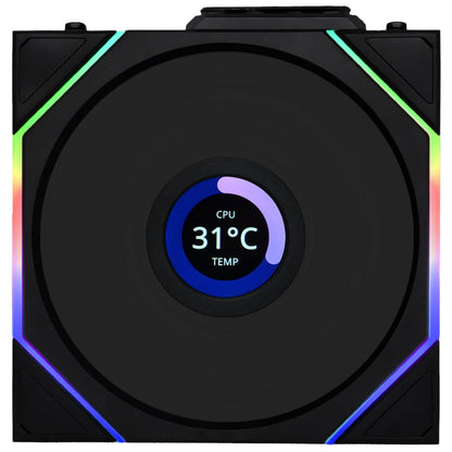 Ventilator Lian-Li UNI FAN TL Wireless LCD 120mm črna ARGB