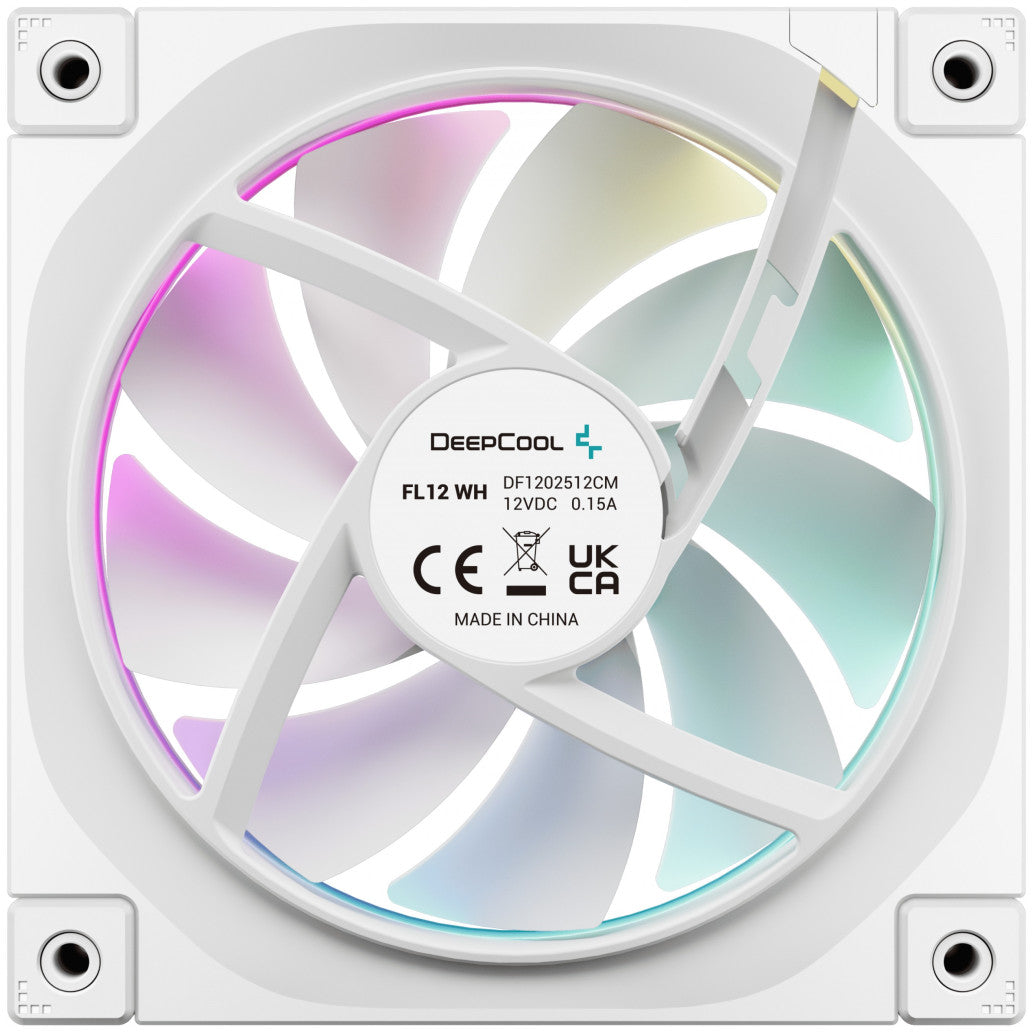 Ventilator Deepcool FL12 120mm bela RGB