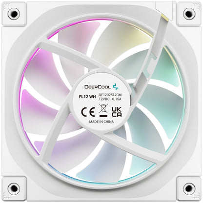 Ventilator Deepcool FL12 120mm bela RGB