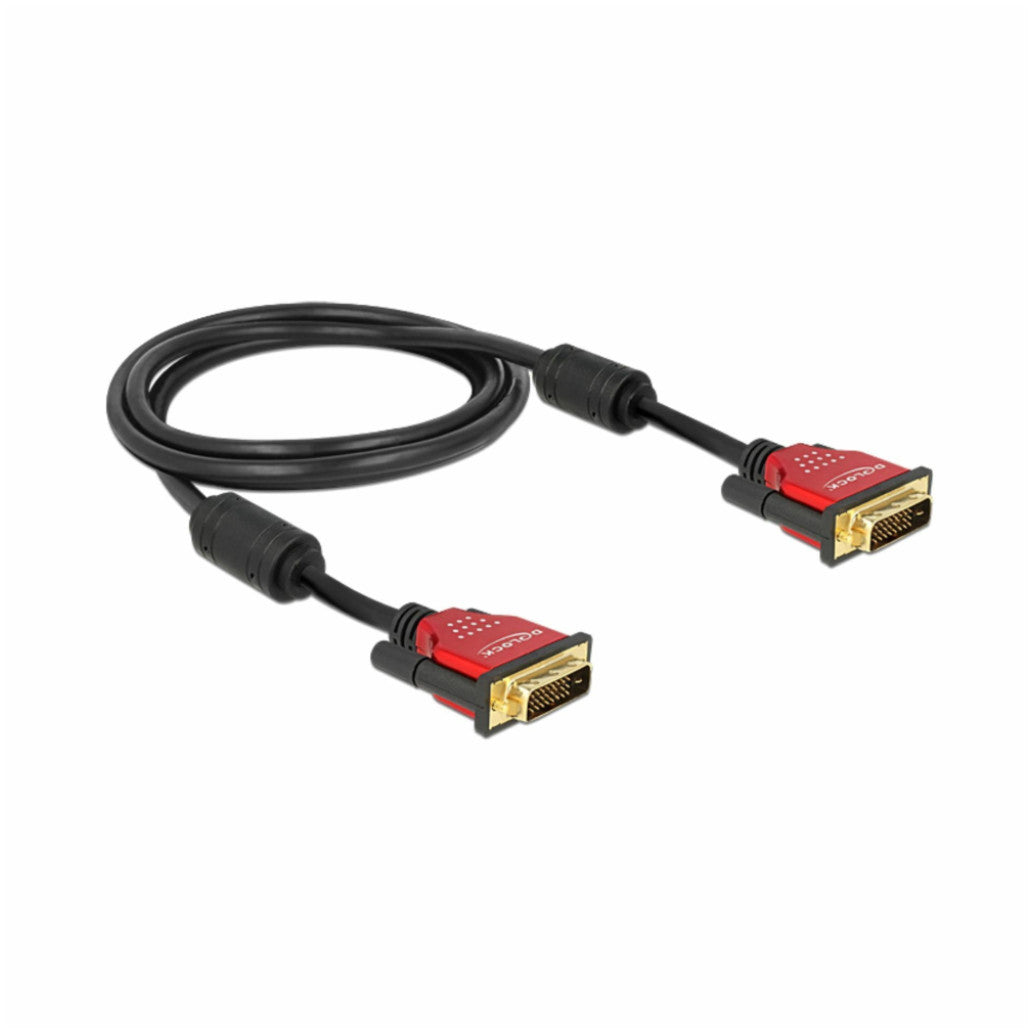 Kabel DVI-D(m)=>DVI-D(m) 2,0m digital premium s ferito 24+1 Delock (84345)