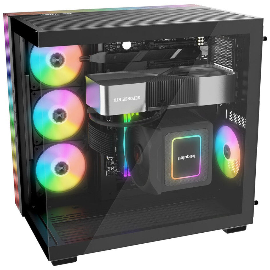 Ohišje Bequiet Light Base 600 LX MidiATX - črna RGB
