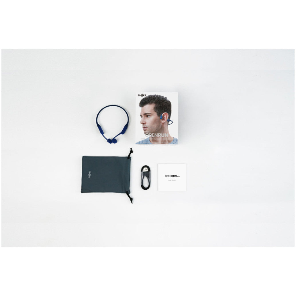 Slušalke brezžične SHOKZ kostne z mikrofonom BT/USB-C OpenRun modre Bluetooth (810092679844)