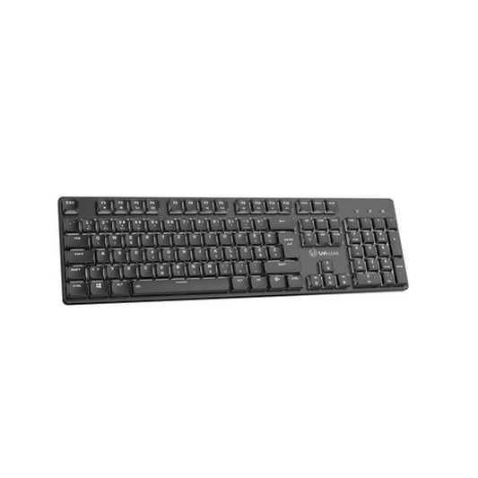 Tipkovnica brezžična + Bluetooth USB-C UVI Leaf Wireless  SLO | Slovenski nabor znakov črna (UVILEAFWLESS)