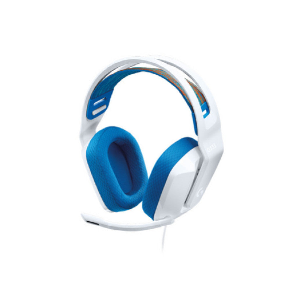 Slušalke Logitech G335 gaming žične naglavne 2x 3,5mm stereo z mikrofonom tudi za Xbox® PlayStation® Nintendo Switch™ - bele (981-001018)