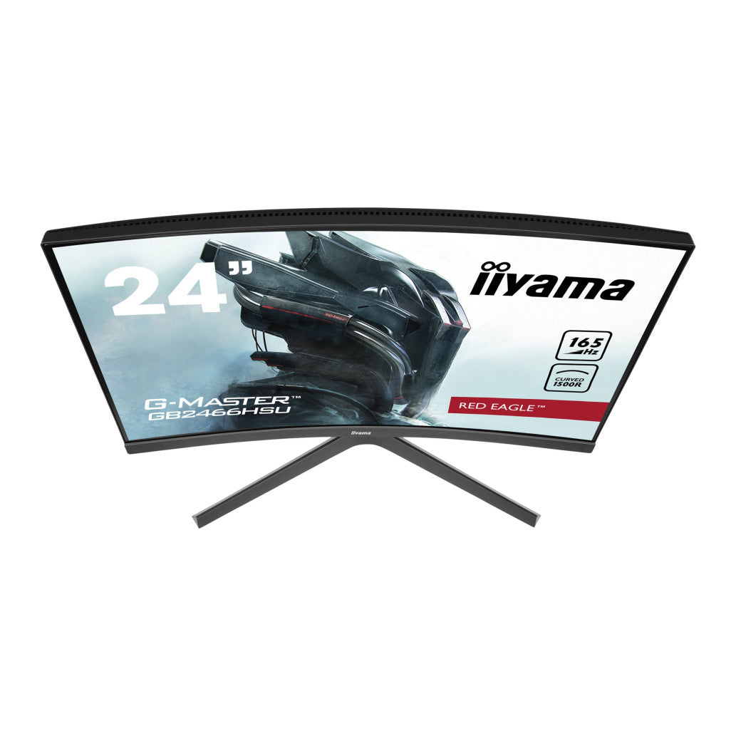 Monitor Iiyama 60,5 cm (23,8") GB2466HSU-B1 1920x1080 Curved Gaming 165Hz VA 1ms 2xHDMI DisplayPort 2xUSB2.0 HAS Zvočniki  FreeSync Premium