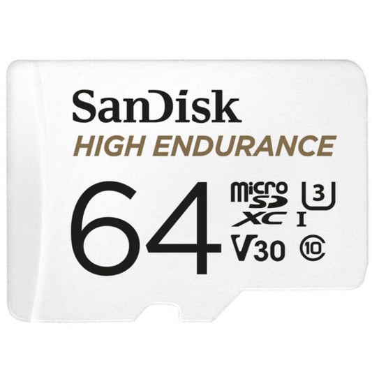 Spominska kartica microSDXC 64GB Sandisk High Endurance 100MB/s/40MB/s U3 V30 UHS-I +adapter (SDSQQNR-064G-GN6IA)
