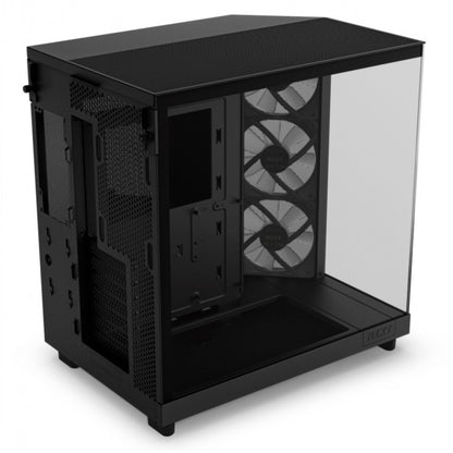 Ohišje NZXT HF Flow MidiATX - črna RGB