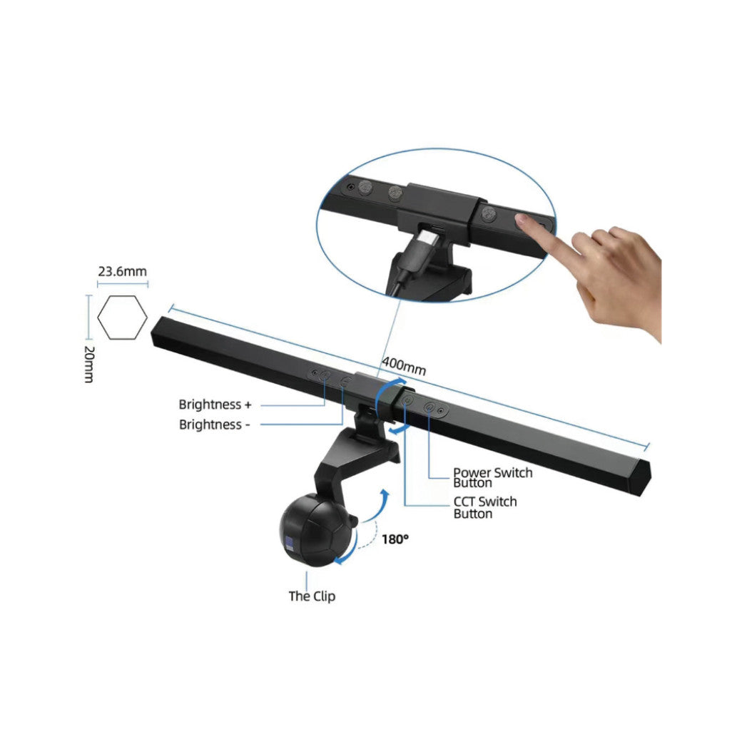 Equip Monitor USB LED svetilka možna zatemnitev