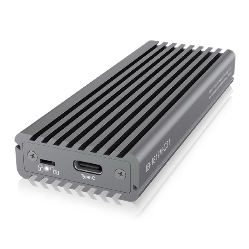 Ohišje za SSD disk M.2 => USB-C PCIe NVMe IcyBox (IB-1817M-C31)