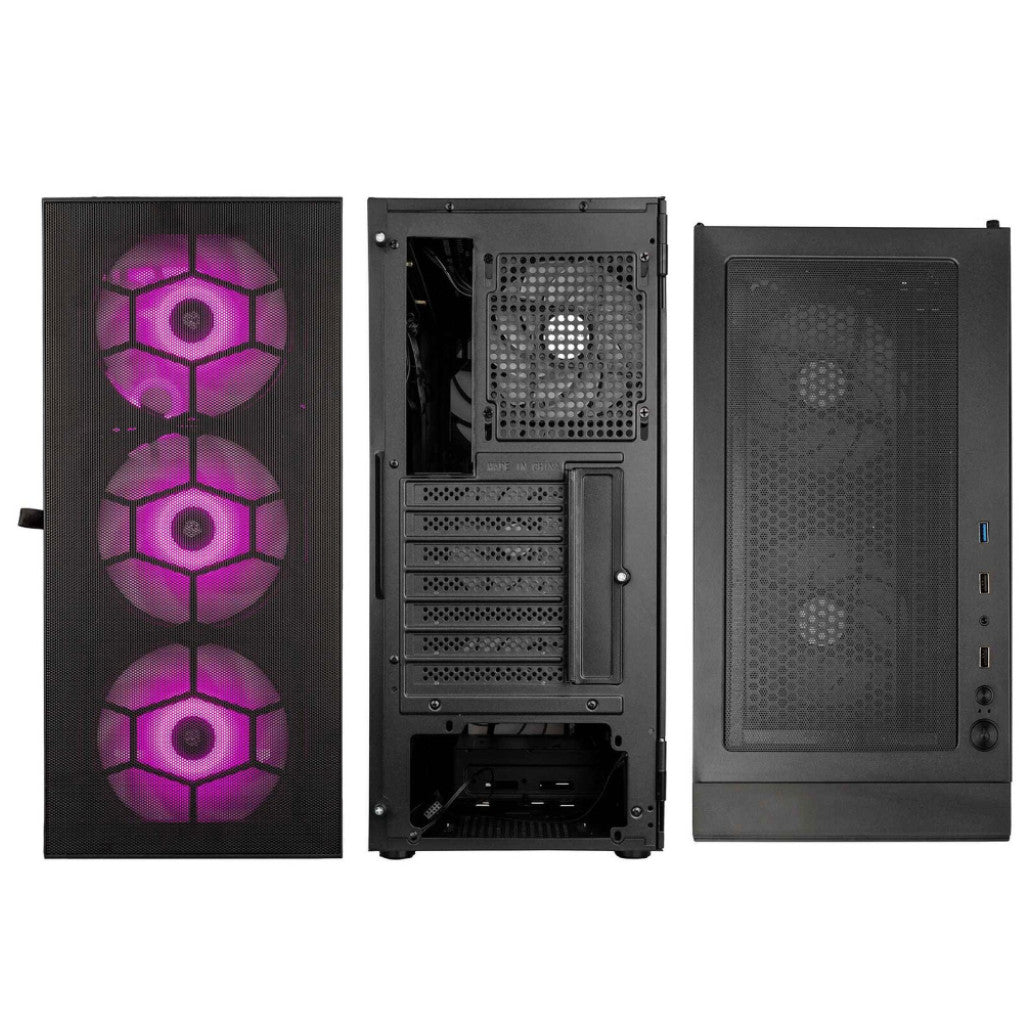 Ohišje Kolink OBSERVATORY HF MESH MidiATX - črna ARGB