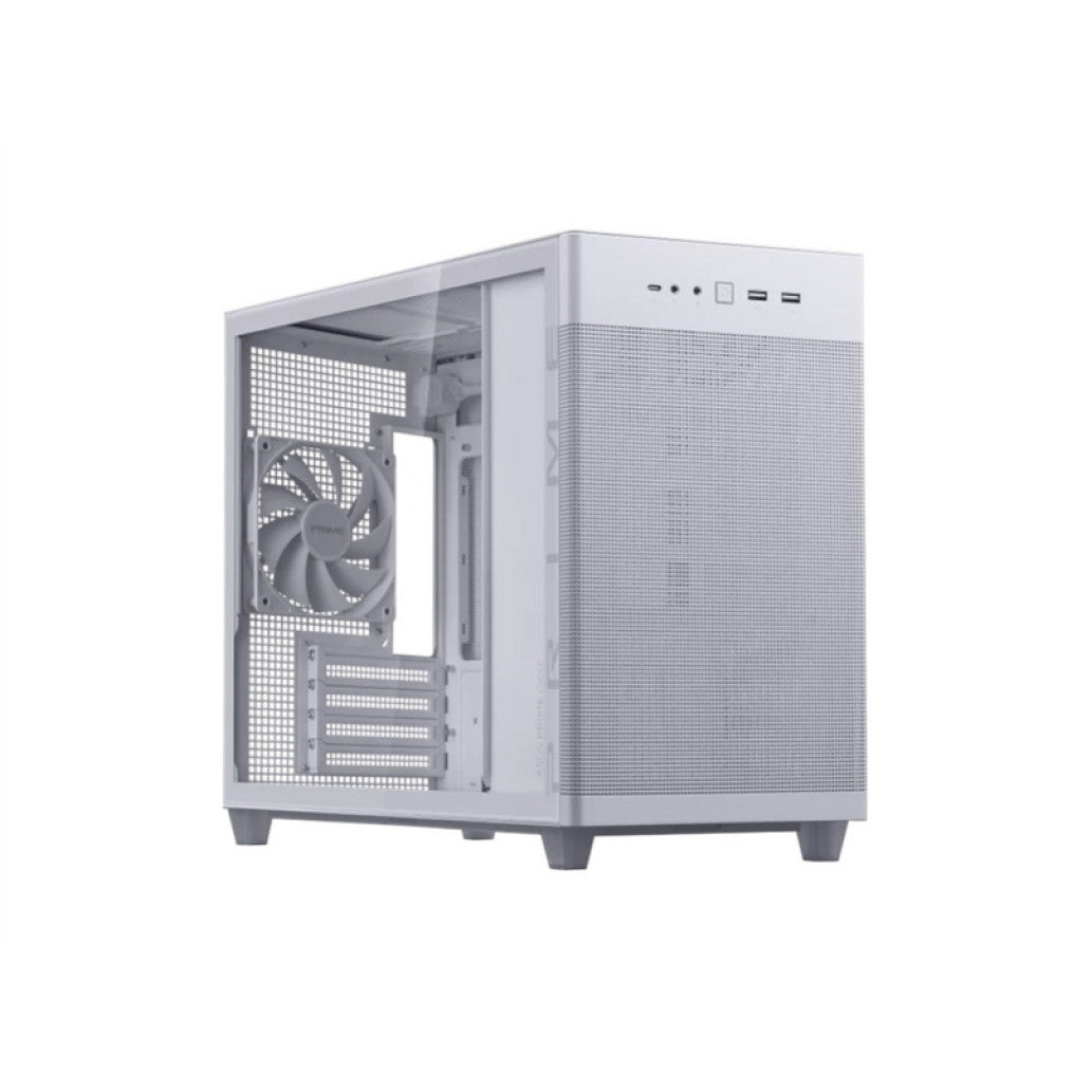 Ohišje Asus Prime AP201 - Seklena stranica miniATX - bela