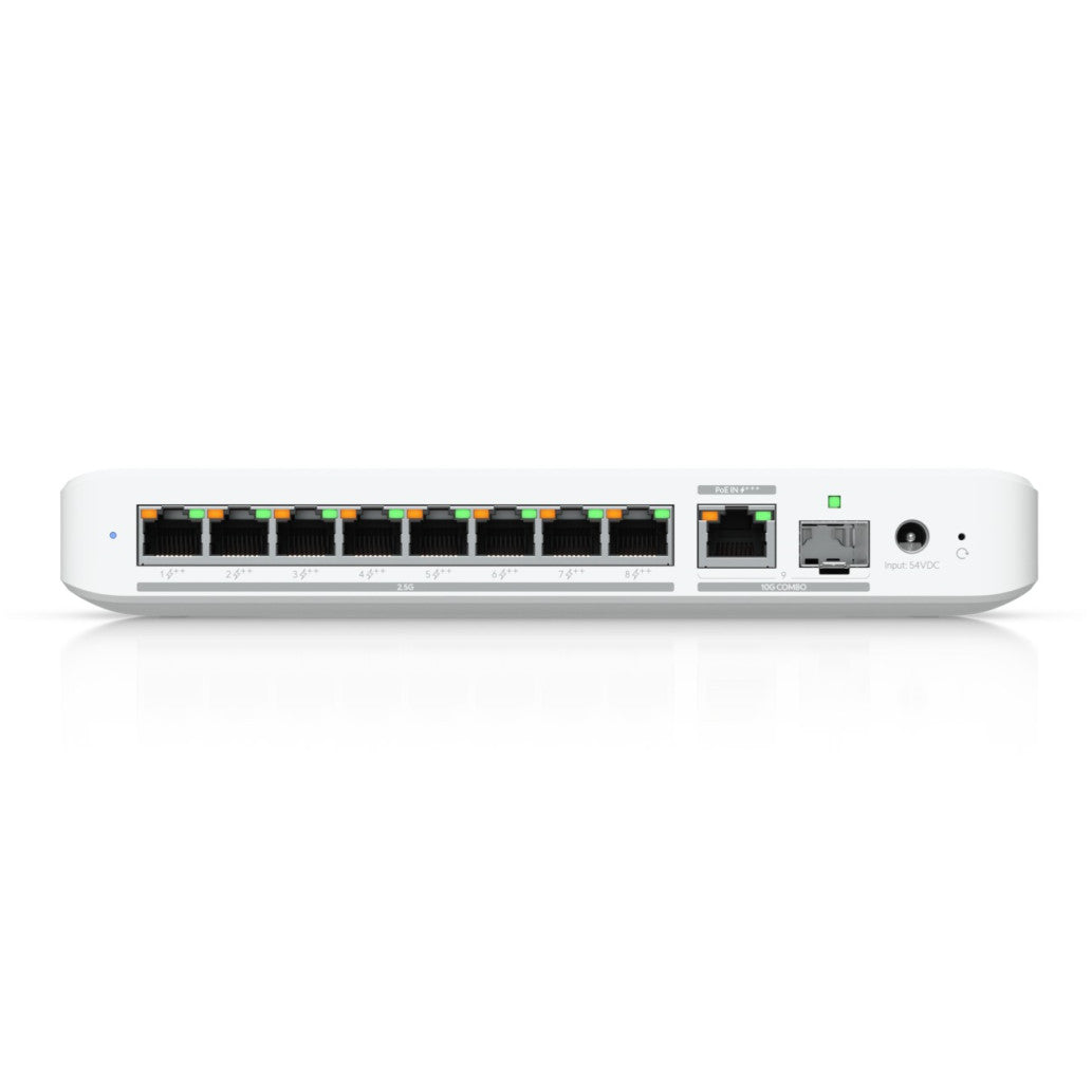 STIKALO 8-PORT + 1x SFP/RJ45 10GbE Ubiquiti UniFi 2,5Gbp/ PoE 196W (USW-FLEX-2.5G-8-POE)