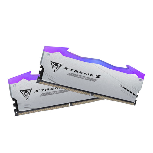 DDR5 32GB 6400MHz CL32 KIT (2x16GB) Patriot RGB Xtreme 5 XMP3.0 1,4V srebrna (PVXR532G64C32KM)
