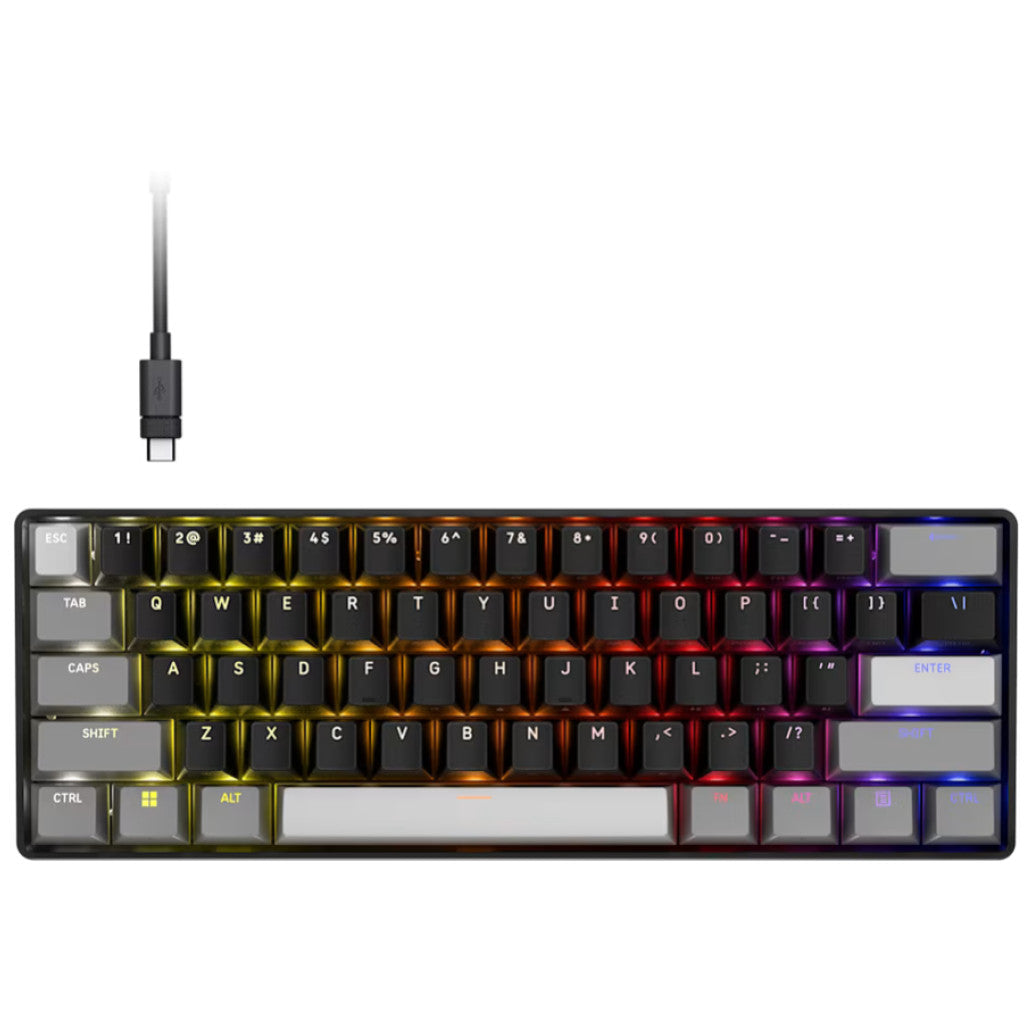 Gaming Tipkovnica Žična Corsair Clipper Pro Mini 60 US | črna RGB (CH-979101J-NA)