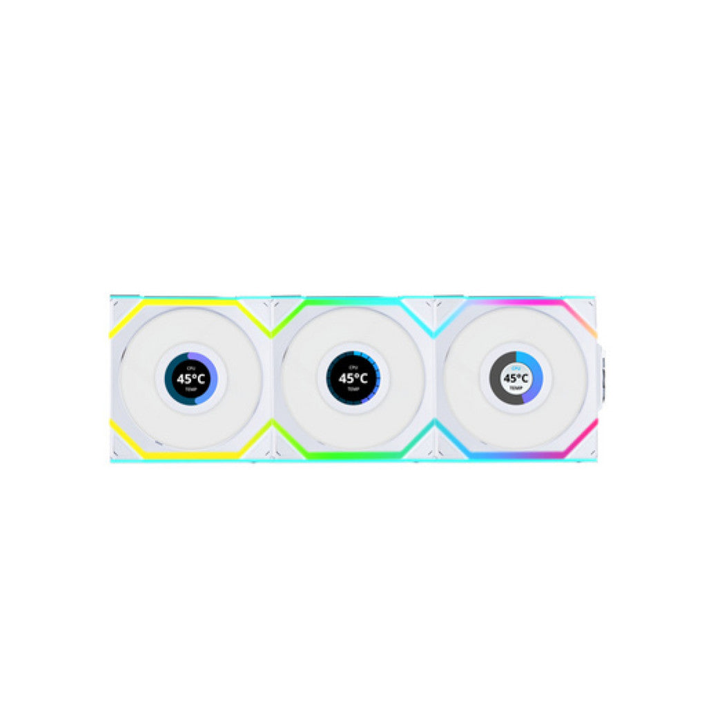 Ventilator Lian-Li UNI FAN SL Wireless 120mm bela ARGB (3 pack + kontroler)