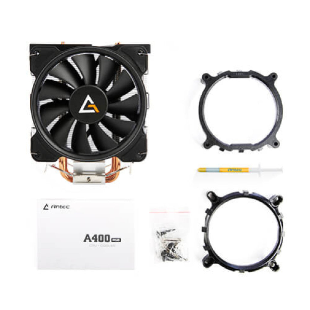 Zračni hladilnik Antec A400 - RGB črna-srebrna (0-761345-10921-5)