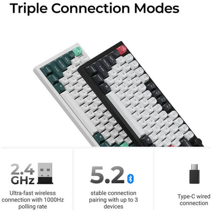 Mehanska Tipkovnica brezžična Keychron Q6 HE QMK UK | črna RGB (Nebula magnetic switch) (Q6H-M1-UK)