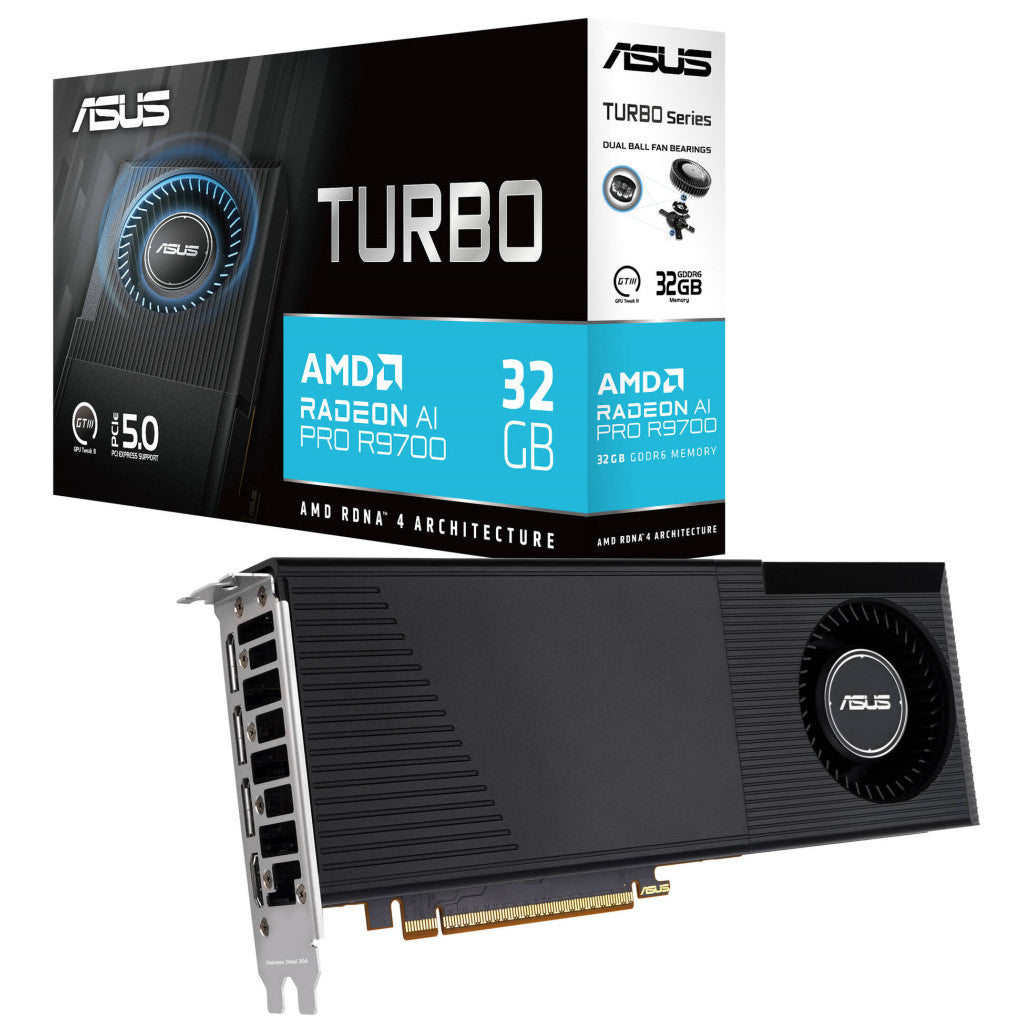 Grafična kartica AI Pro Asus AI Pro R9700 - 32GB GDDR6  | 3xDisplayport 2.1a 1xHDMI 2.1a (GCAS-713)
