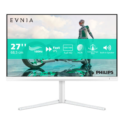 Monitor Philips 68,6 cm (27,0") 27M2N3201A 1920x1080 Gaming 180Hz Fast-IPS 0,5ms 2xHDMI DisplayPort Pivot Zvočniki  3H DCI-P3-95% AdaptiveSync HDR10 Evnia3000 Bele barve