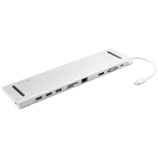 Priklopna postaja USB-C => Sandberg USB-C 10 v 1 Docking postaja za prenosnike