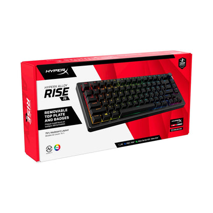 Gaming Tipkovnica USB-A HP HyperX Alloy Rise 75 | SLO gravura črna RGB (7G7A4AA#ABA)