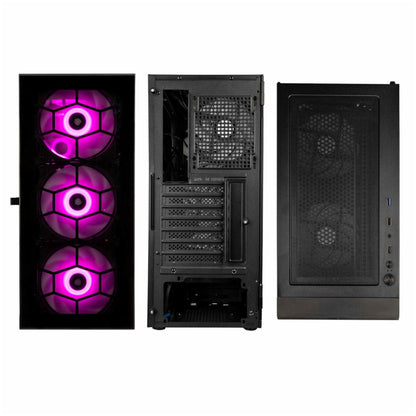 Ohišje Kolink OBSERVATORY HF GLASS MidiATX - črna ARGB