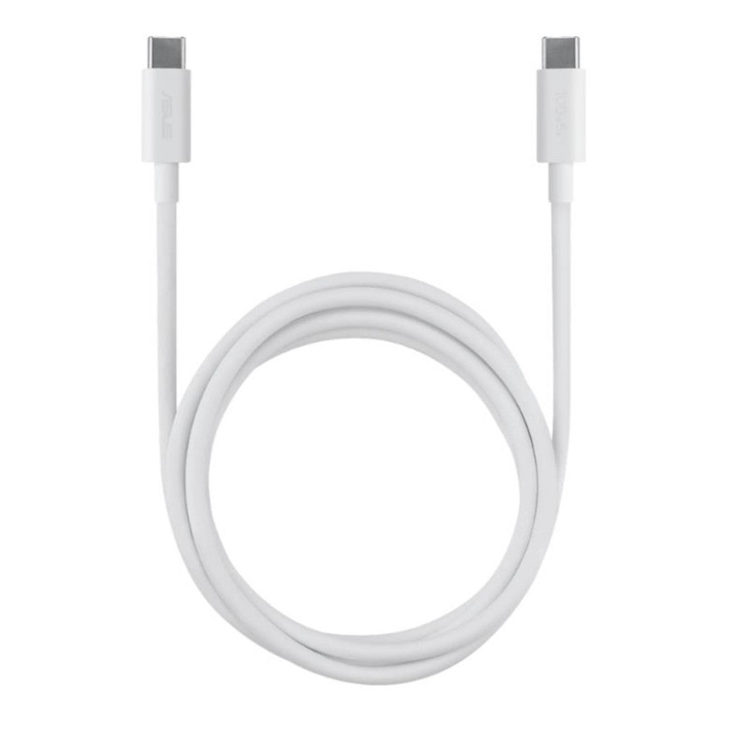 Hišni polnilec 100-240V => Asus 65W 2xUSB-C za mobilne telefone s priloženim kablom USB-C bel(AC65-05)