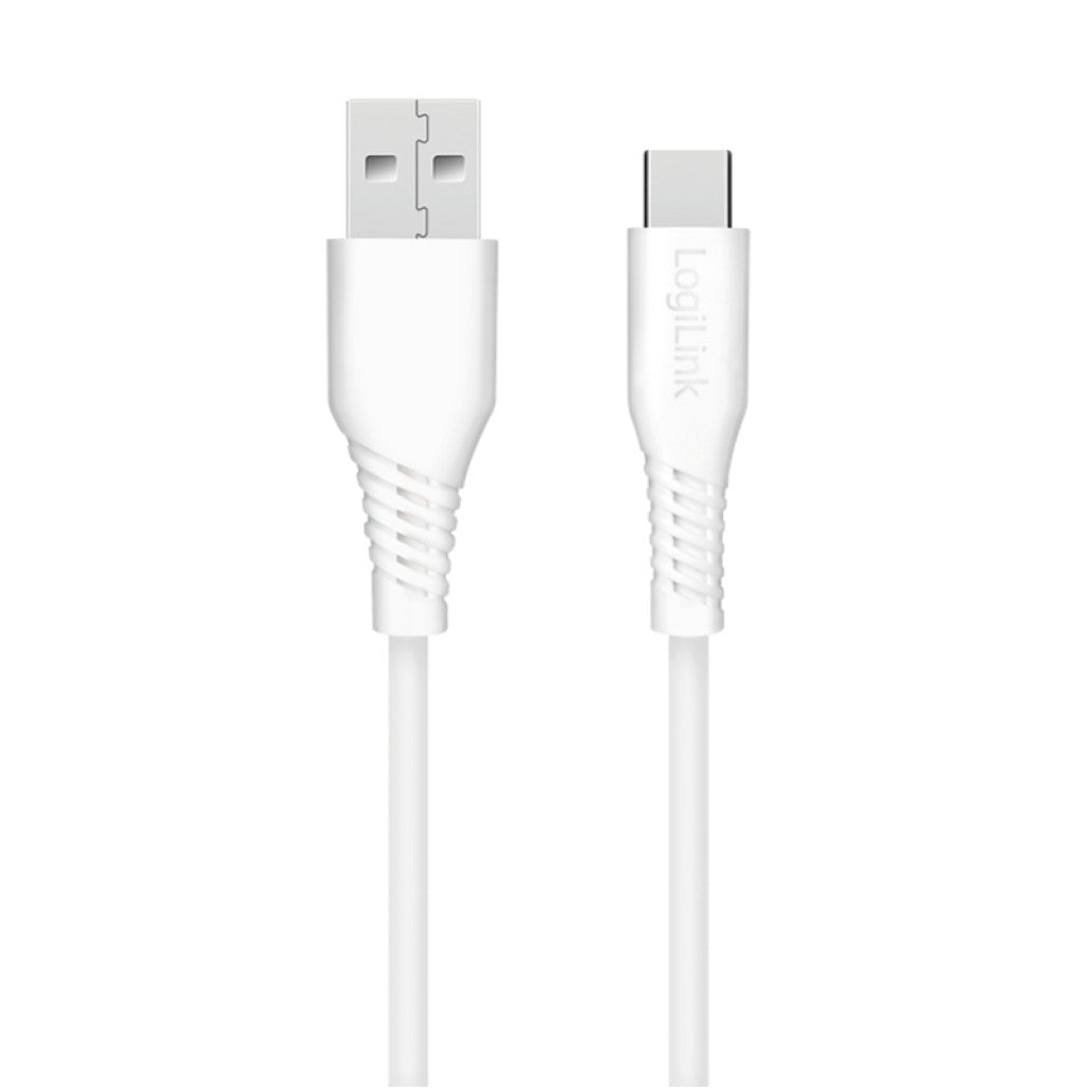 Kabel USB-C (m) => USB-A (m) 2.0 0,50m 15W 3A/5V 480Mbps bel LogiLink (CU0251)