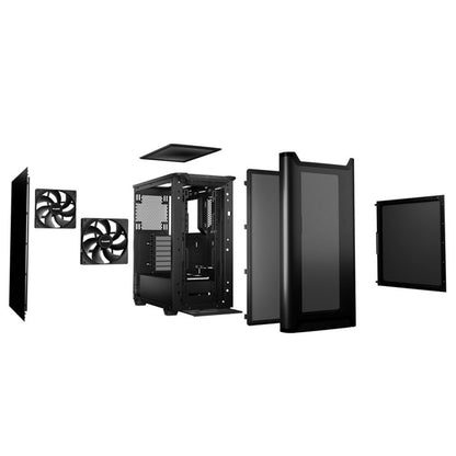 Ohišje be quiet! Pure Base 501 Airflow MidiATX - črna